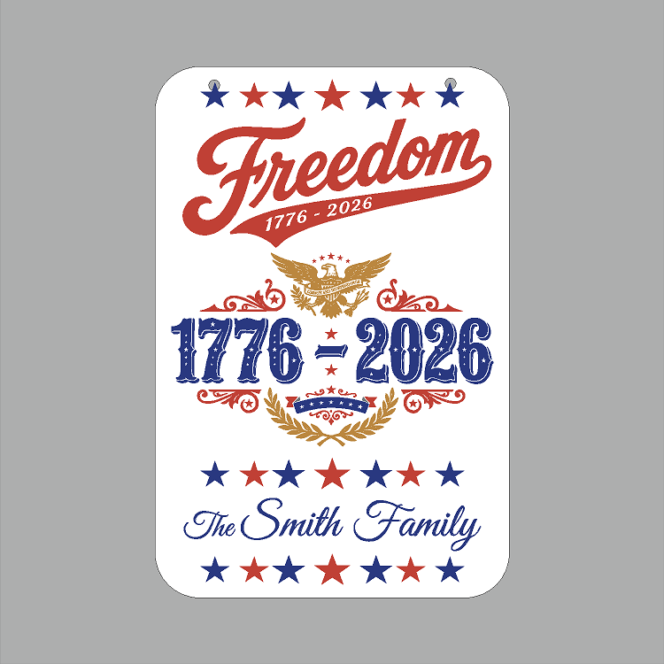 Freedom 250 Patriot — 1776–2026 Garden Sign