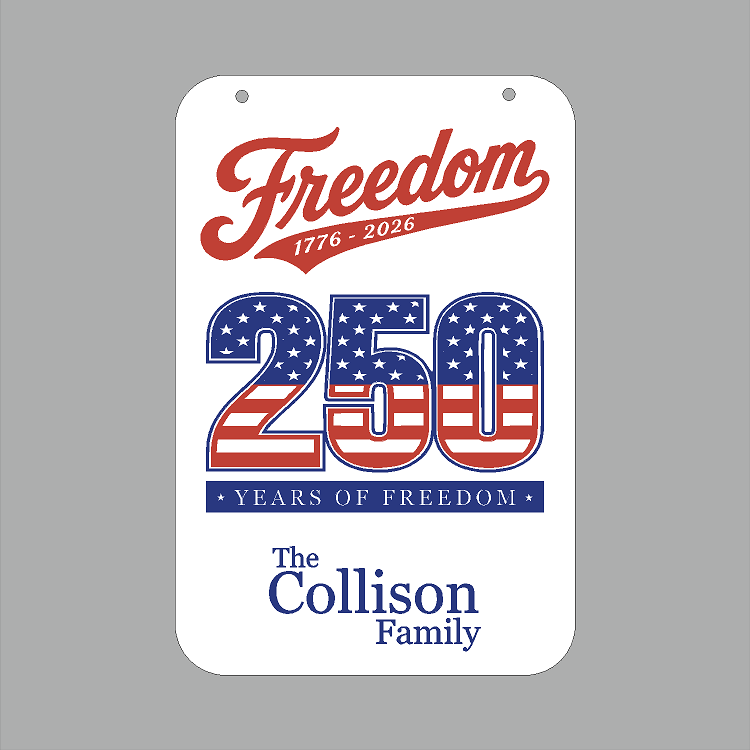 Freedom 250 Patriot — 250 Years of Freedom Garden Sign