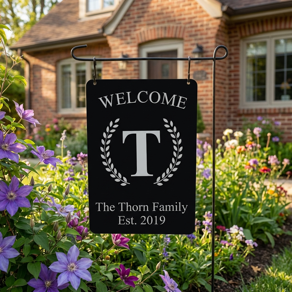 Custom Personalized Family Garden Sign - UV Printed