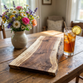 Black walnut cutting and charcuterie board - premium wood serving board for custom laser engraving and personalized gifts
