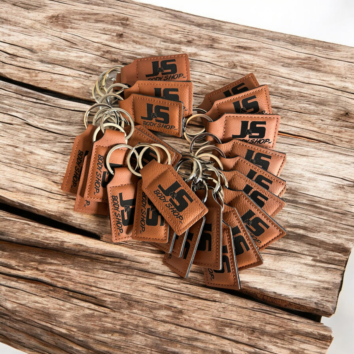 Custom Laser Cut Keychains Custom Engraved Leather Keychain - Personalized – Slate Creek Laser