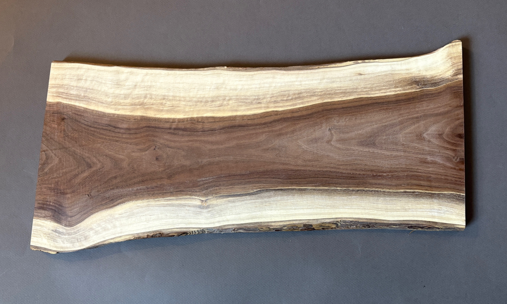 Black walnut cutting board with laser engraving - premium wood charcuterie board for weddings and corporate gifts