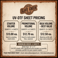 Custom UV DTF Gang Sheets | Wholesale Printing Nationwide (12" x 17")